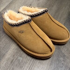 UGG Tasman Chestnut Suede Slip-On Slippers